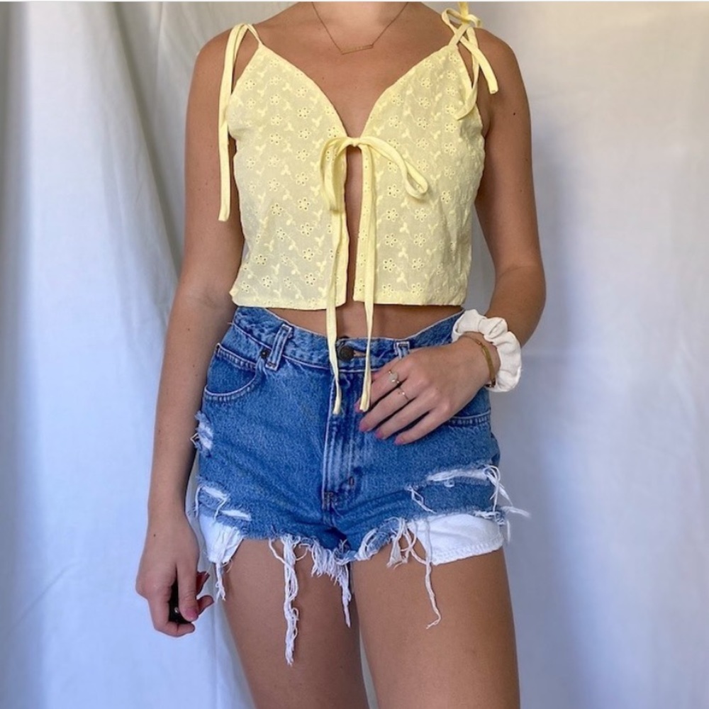 shein yellow top